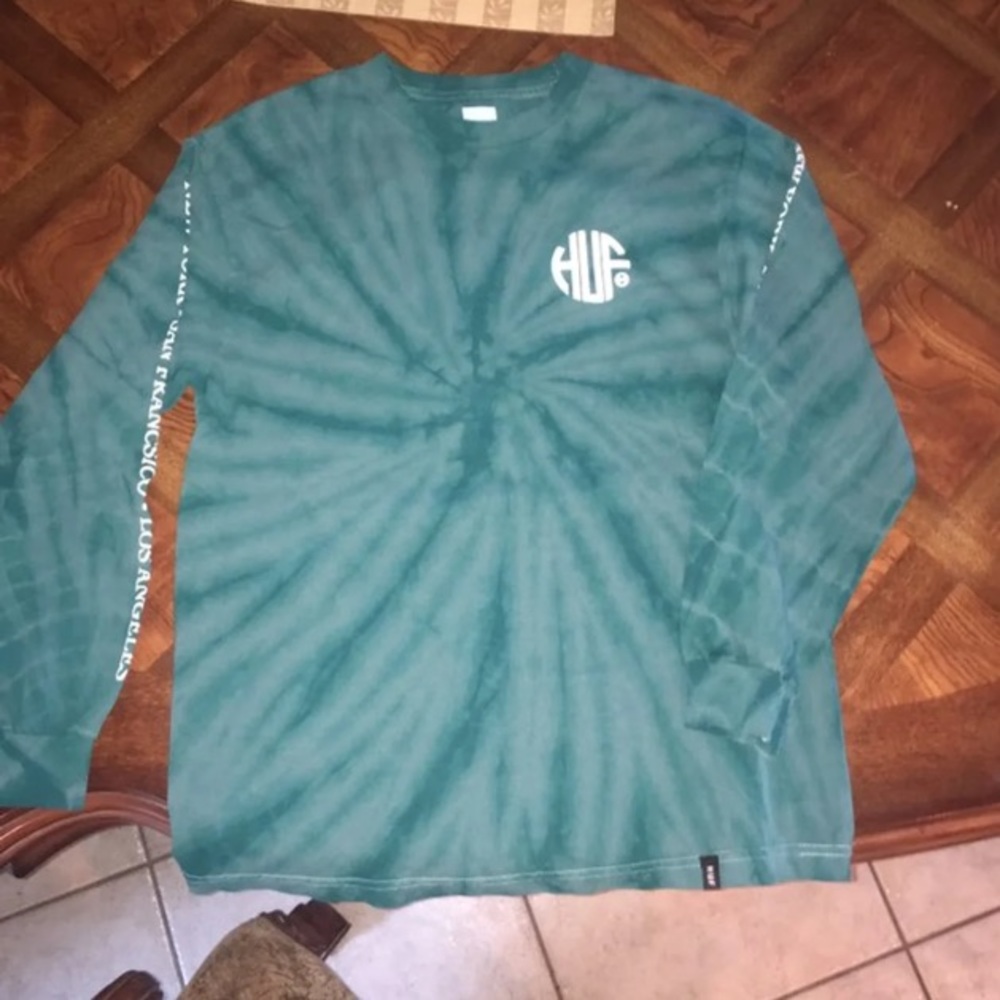 New Huf long sleeve tie dye